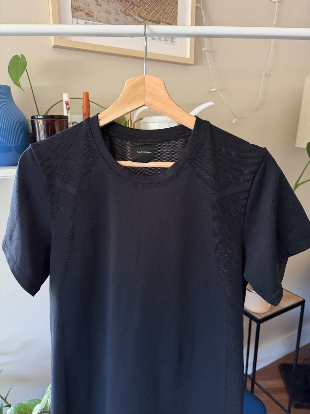 Peak Performance Men's Black Performance Vented Crew Neck T-Shirt
